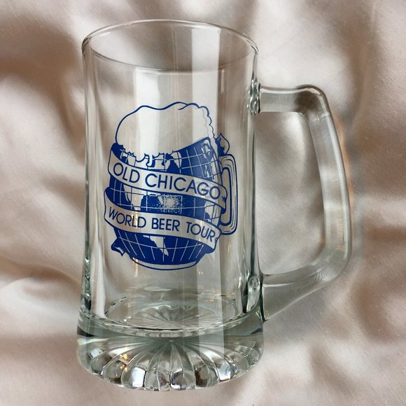 Dining Old Chicago World Beer Tour Clear Glass Mug Stein Poshmark